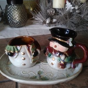 Sugar and creamer set